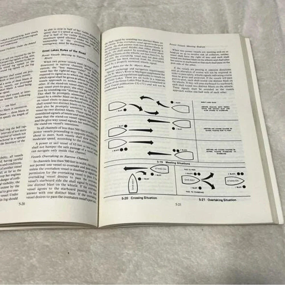 Boating Skills & Seamanship 8th Edition Book Vtg 1979 US Coast Guard Auxiliary